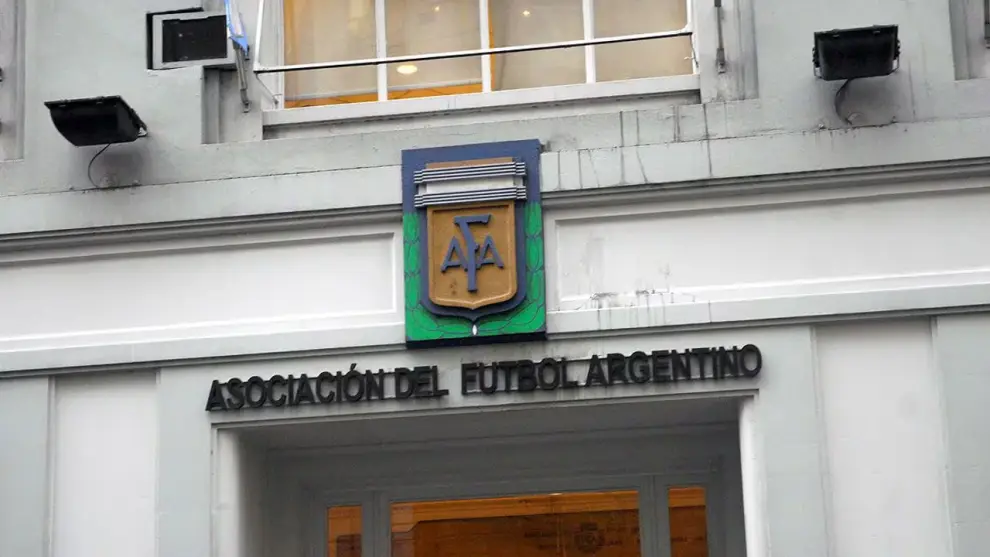 La sede de la AFA sobre la calle Viamonte