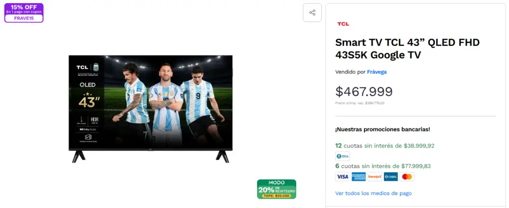 Precios de Fravega.