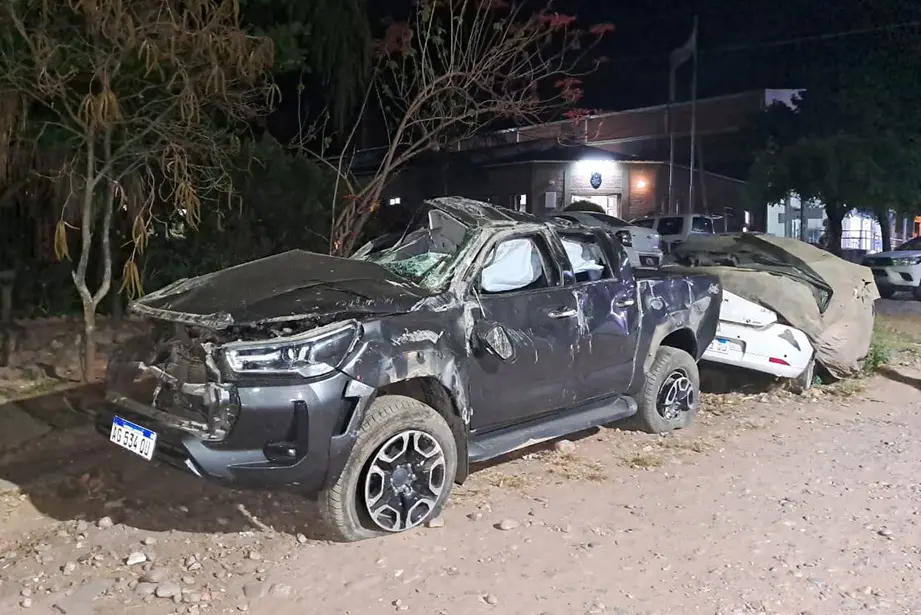 Camioneta que conducía uno de los condenados.