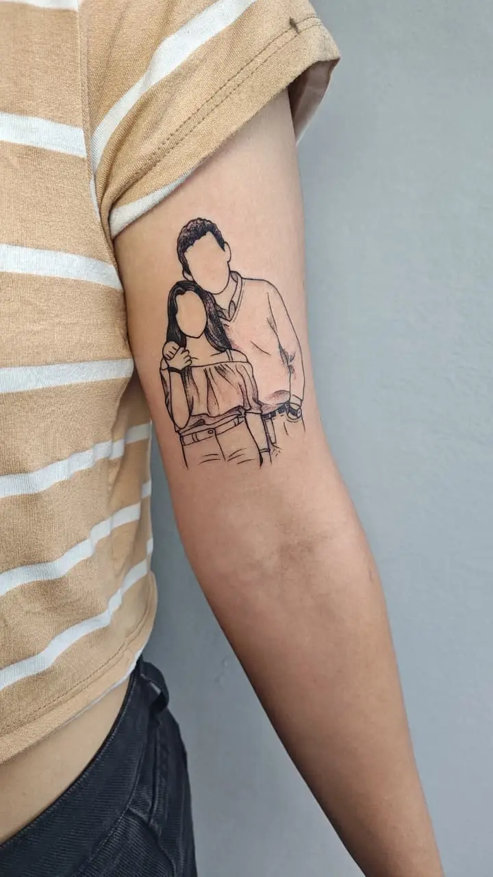 El tatuaje que Nico le hizo a su hermana, en honor al padre de ambos