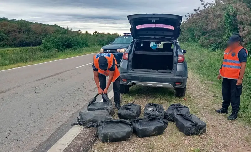 Secuestro de más de 200 kilos de cocaína.