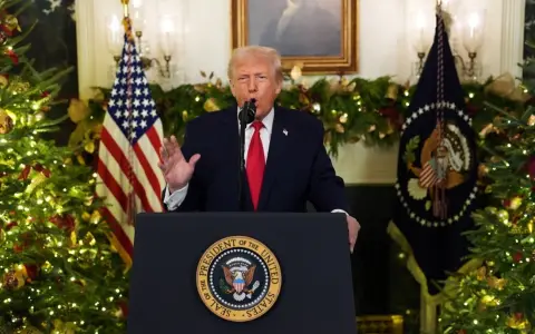 Donald Trump cerró el año con un discurso sobre los 11 meses de su gestión
