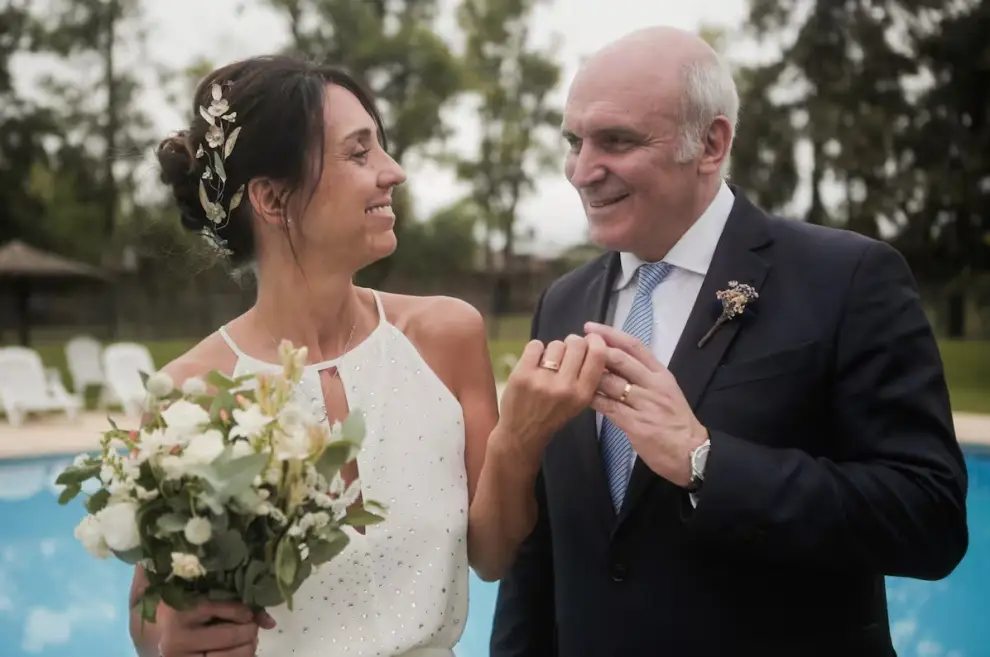 José Luis Esper y esposa