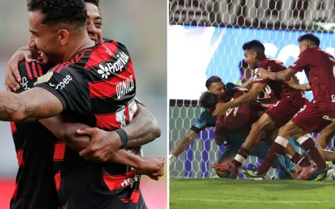 Flamengo y Lanús, los dos campeones del continente en 2025.