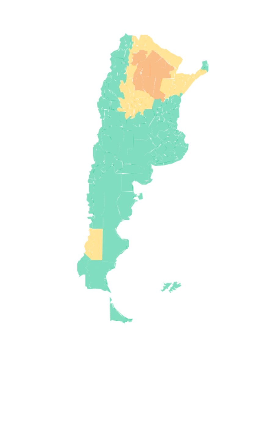 Alerta meteorológica para Salta.