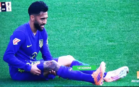 Nicolás González se retiró lesionado en menos de media hora de juego en el Atlético de Madrid.