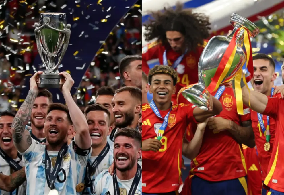 Argentina y España se jugarán hasta su lugar en el ranking en la Finalissima que disputarán en marzo.