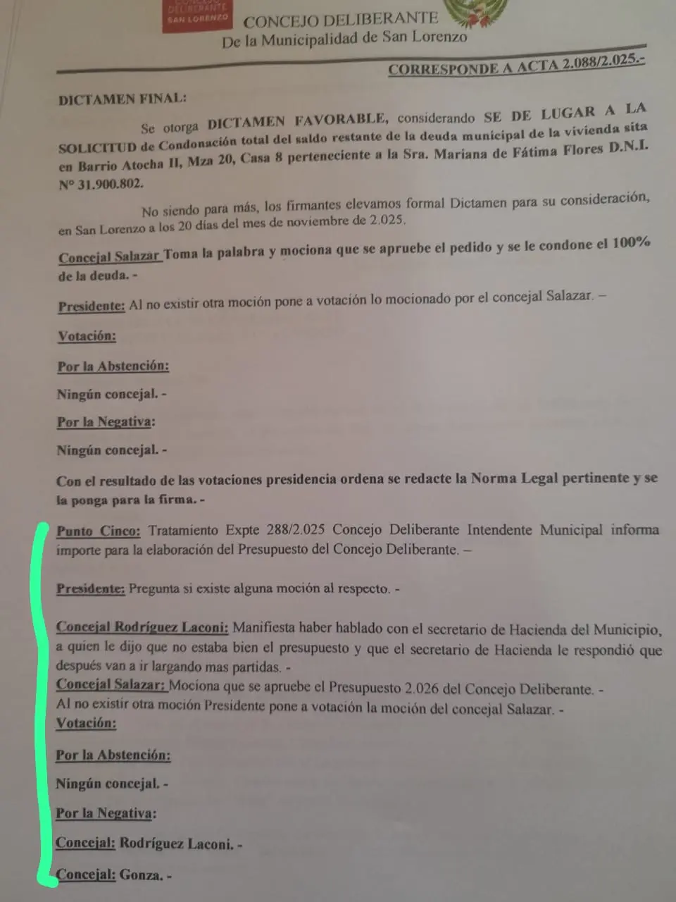Allanamiento y Resolucion