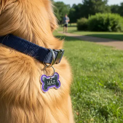 La chapa identificatoria en nuestros animales es fundamental en casos de que escape de casa asustado por los ruidos