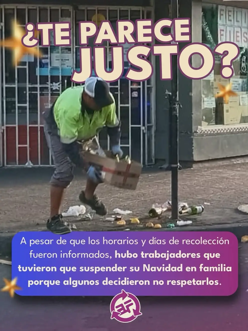 Recolectores en Navidad