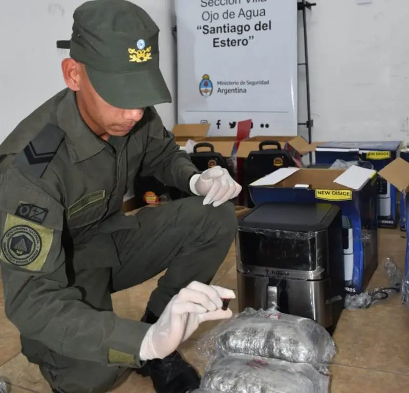 Secuestro de marihuana que salió de Salta.