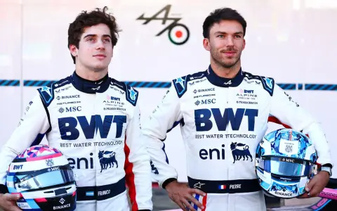 Franco Colapinto y Pierre Gasly.