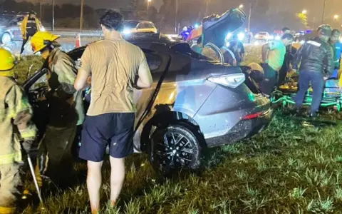 Siniestro en la Circunvalación Oeste.