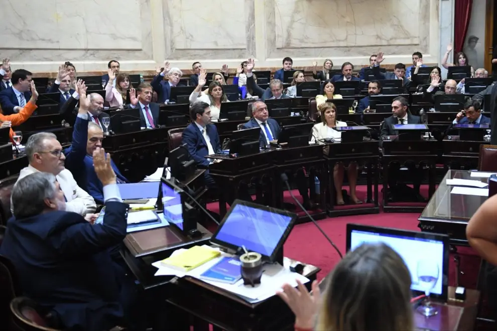 Sesión en la Cámara Alta.