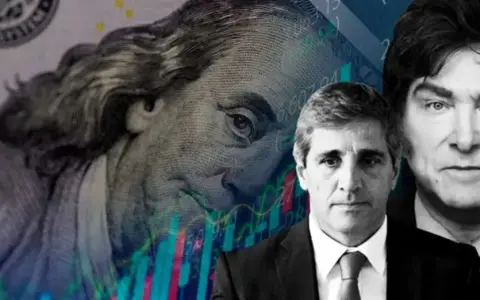 Luis Caputo y Javier Milei.