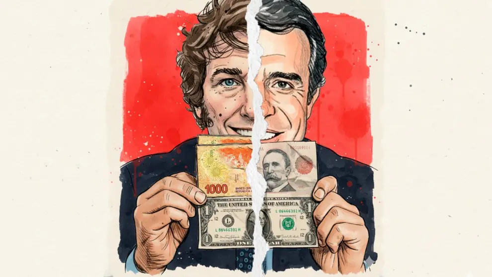 Javier Milei y Carlos Saúl Menem - Perfil
