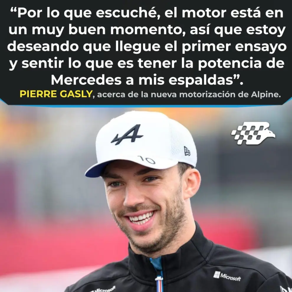 Pierre Gasly, sobre el motor Mercedes que tendrá Alpine