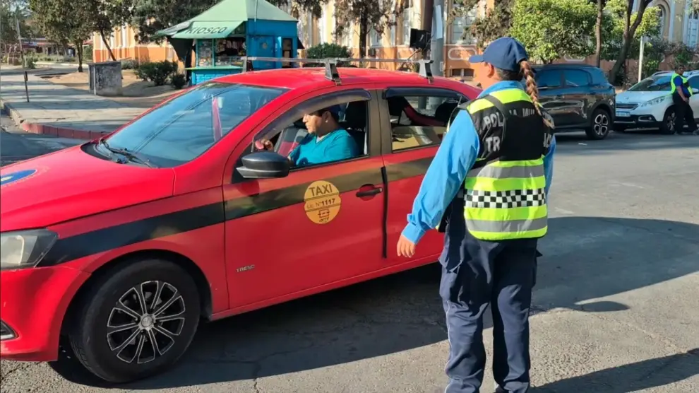 El tránsito en la ciudad.