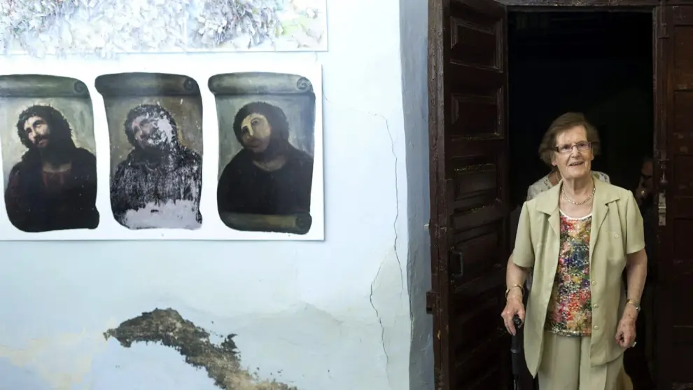 Murió Cecilia Giménez, la mujer detrás del Ecce Homo que dio la vuelta al mundo