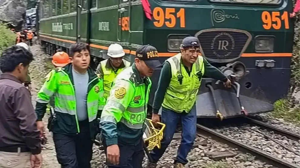 Choque de trenes Machu Picchu