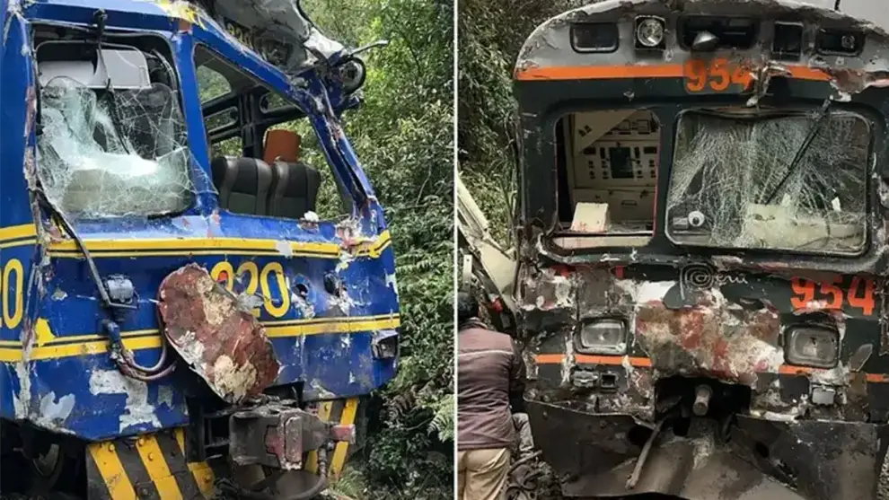 Choque de trenes Machu Picchu