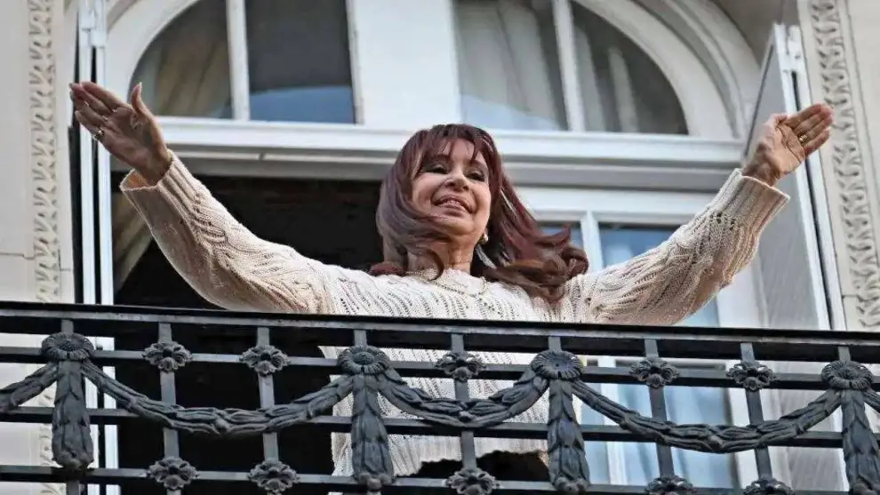 Cristina Kirchner en-el balcón