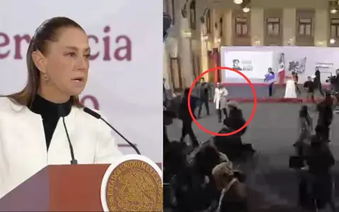 Claudia Sheinbaum reacciona al terremoto.