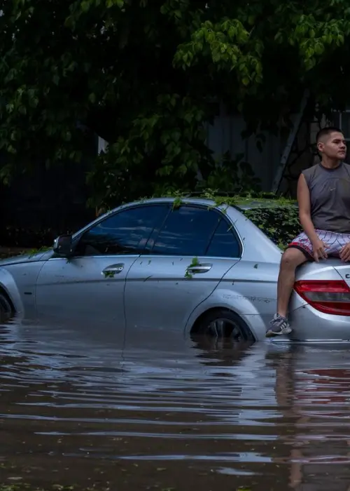Imágenes que llegan de la zona oeste baja de Salta.  Fotografía: Javier Corbalán.