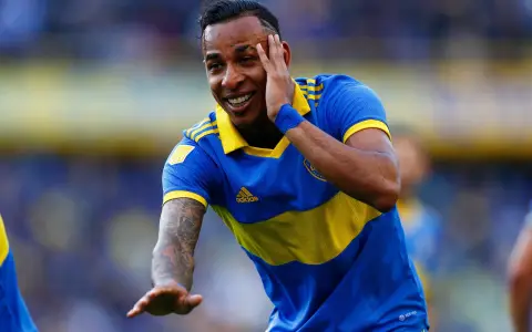 Sebastián Villa, durante su etapa en Boca.