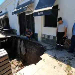 Vereda del Pasaje Miramar en Salta: Cuándo empezarán los trabajos para reparar los daños que ocasionó el temporal