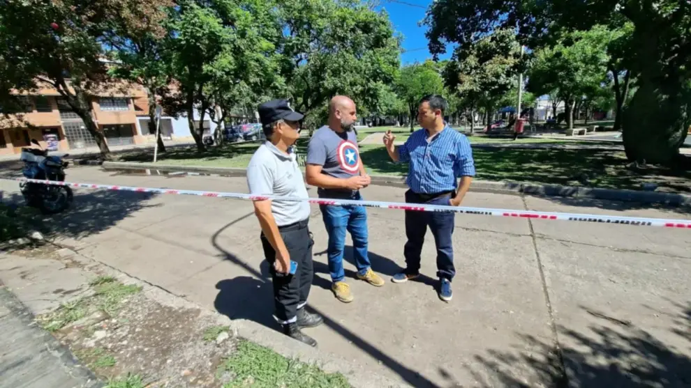 Arreglos de la vereda Pasaje Miramar.