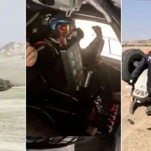 "Estúpido": la explosiva e inesperada reacción de un piloto tras un espectacular vuelco en el Rally Dakar