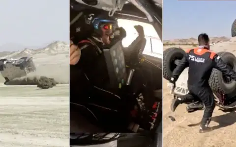 La furia de un piloto del Dakar tras el primer vuelco de la temporada.