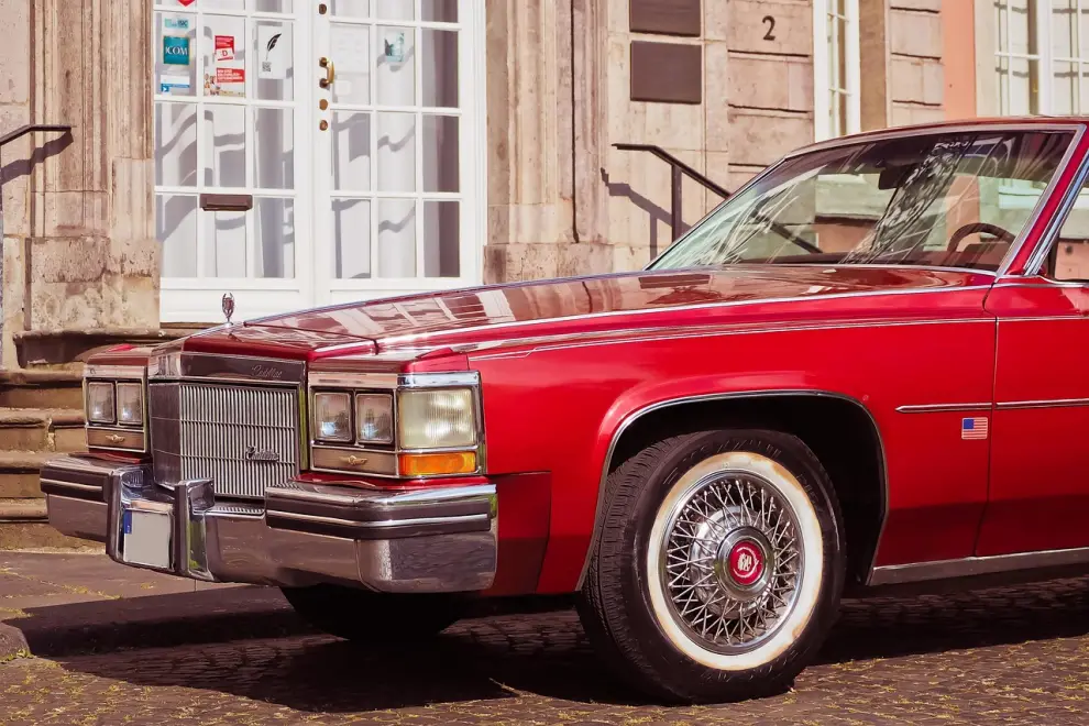 automóvil, coche, ee uu, carro viejo, viejo, coche antiguo, fondos de pantalla del coche, vehículo, clásico, estadounidense, rojo, limusina, faros, co