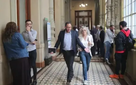  Maximiliano Ferraro, Mónica Frade y Esteban Paulón