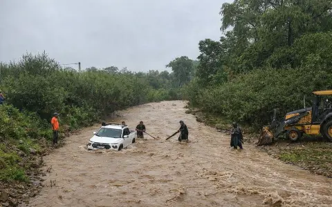 Inundaciones en La Caldera, en enero pasado