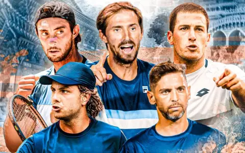 La imagen lanzada por la AAT para presentar al equipo de la Copa Davis