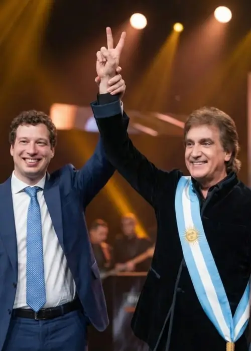 Yamil Santoro junto a Dante Gebel (IA)