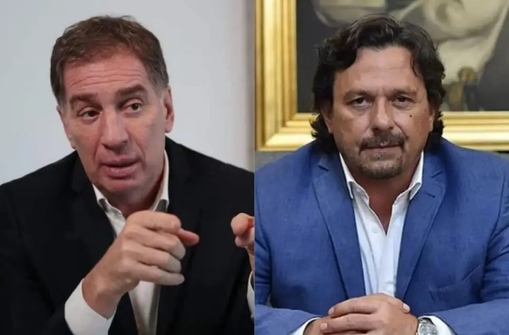 Gustavo Sáenz con Santilli.