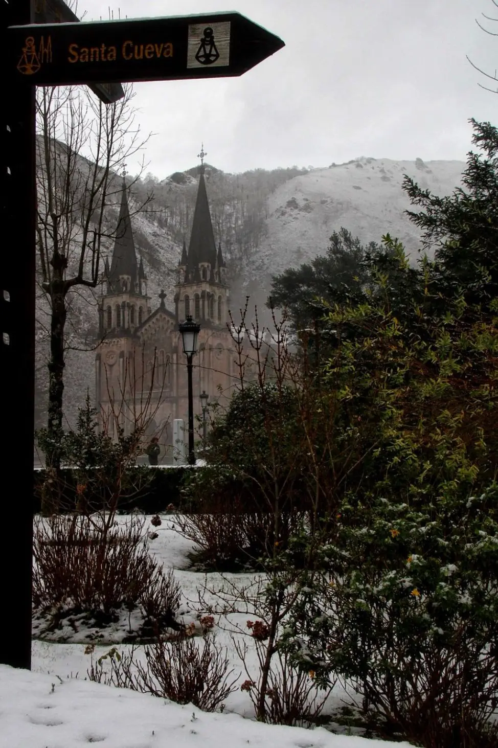 Covadonga 7 de enero con nieve