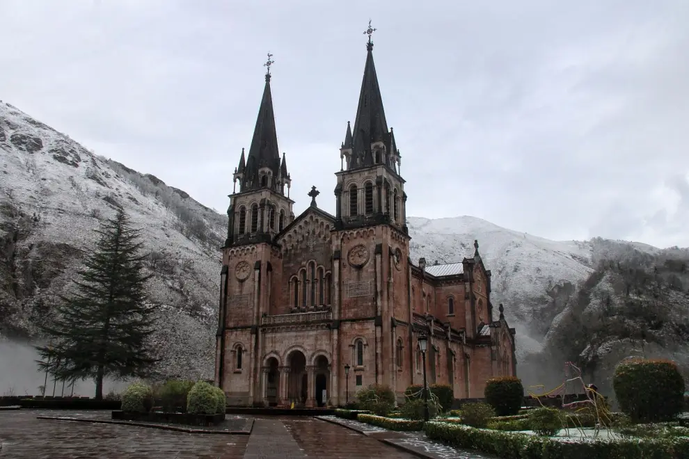 Covadonga 7 de enero con nieve