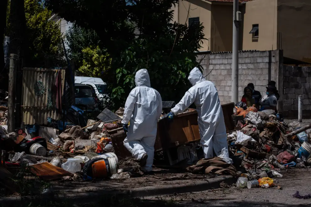 Limpieza de una casa en Barrio Limache por acumulacion compulsiva