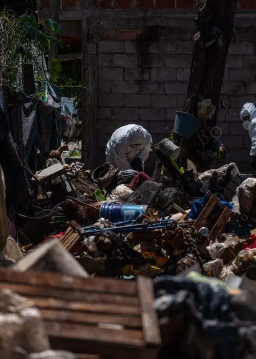 Limpieza de una casa en Barrio Limache por acumulacion compulsiva