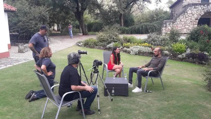 Daniela Toro con Abel Pintos
