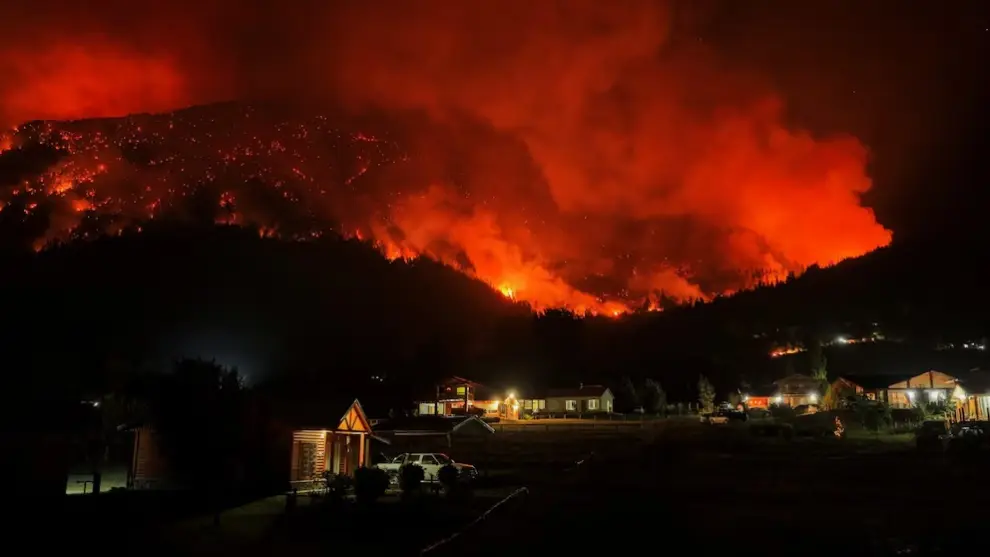 Graves incendios intencionales en Chubut