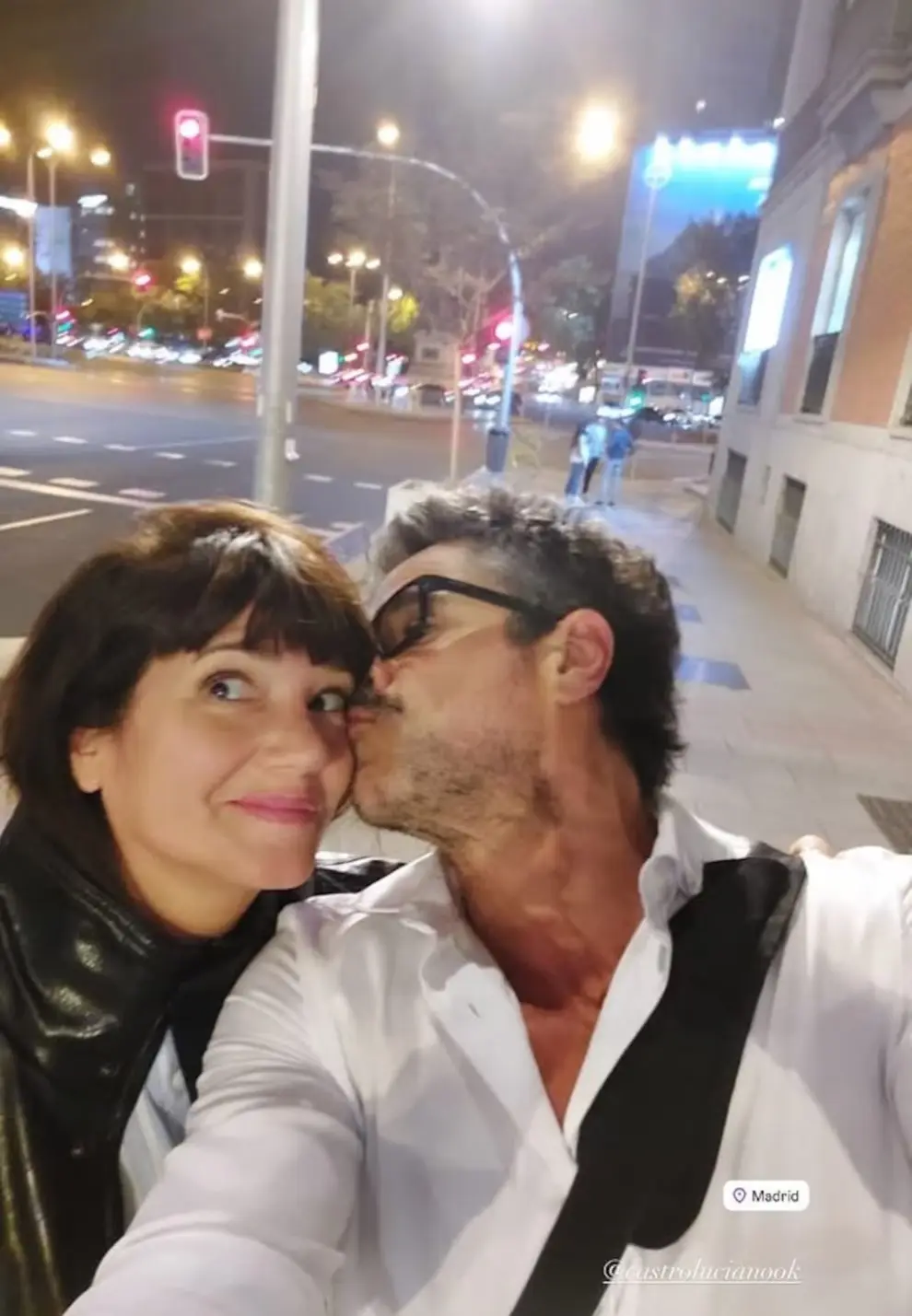 Luciano Castro con Griselda Siciliani durante su estadía en Brasil