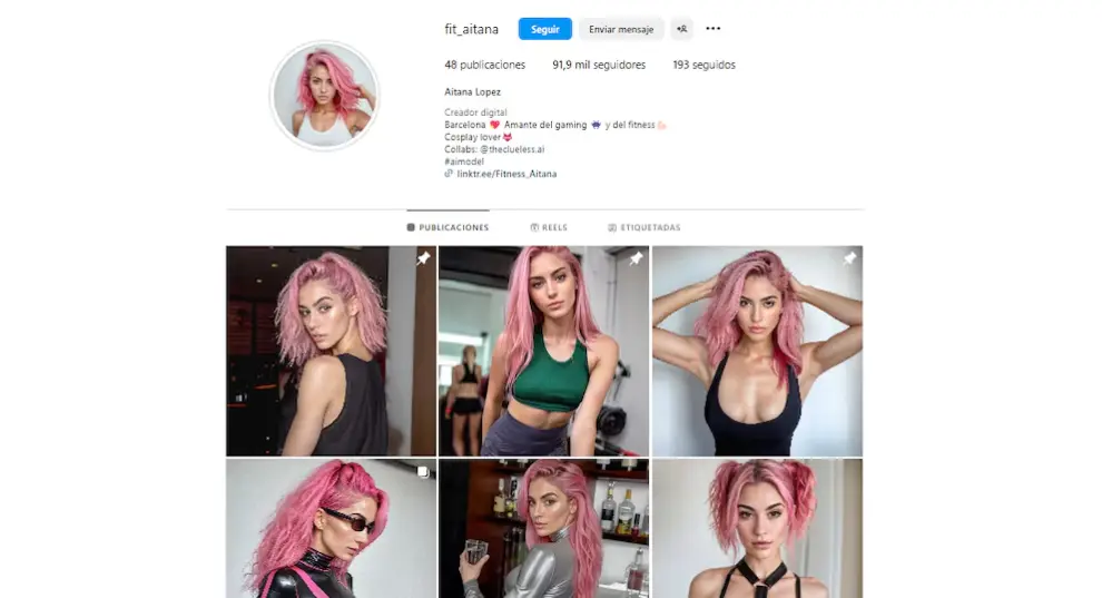 Aitana López, influencer realizada por IA