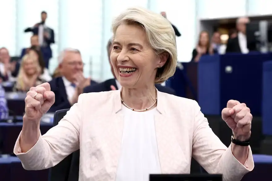 La presidenta de la Comisión Europea, Ursula von der Leyen (AFP)
