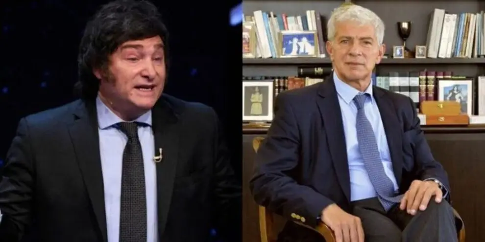Javier Milei y Mariano Cúneo Libarona, ministro de Justicia.