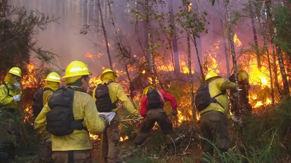 Incendios en Chubut.